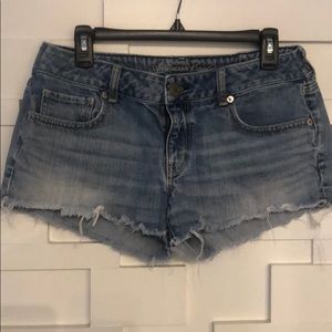 Distressed Cut off Denim Shorts